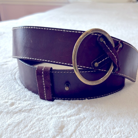 Vintage Genuine Leather Western Belt - Picture 2 of 12